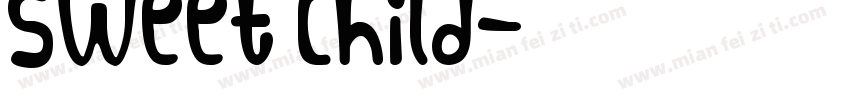 sweet child字体转换